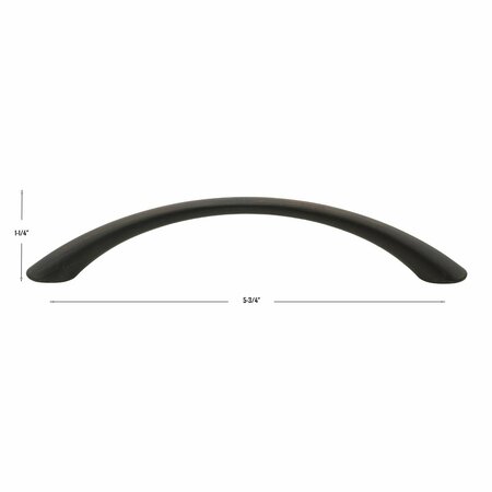 Gliderite Hardware 5 in. Center to Center Oil Rubbed Bronze Arched Cabinet Pull - 2022-ORB, 10PK 2022-ORB-10